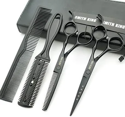 Produktbild von Haarschneider-Set mit 6,0 Zoll Haarschere und Ausdünnungsschere sowie Kämmen