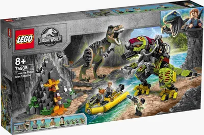 Zdjęcie produktu dla LEGO Jurassic World T. rex vs Dino-Mech Battle, Zestaw do budowania, 8 lat(a), 716 szt., 1,14 kg