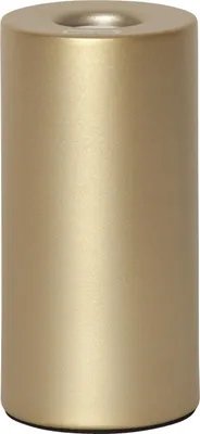 Produktbild von E14 Lampenfuß Tiny für kleinere Leuchtmittel Metall 14cm gold matt