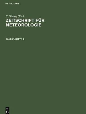 Produktbild von Zeitschrift für Meteorologie. Band 21, Heft 1-2