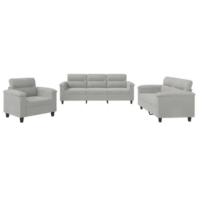 Zdjęcie produktu dla VidaXL 3202291, Szary, Pianka, Metal, Poliester, Tkanina, 2,1 m, 77 cm, 80 cm