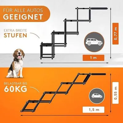 Image de Escalier pour animaux de compagnie, idéal pour canapés, lits, lavable, portable, conçu pour les chiots et les chats