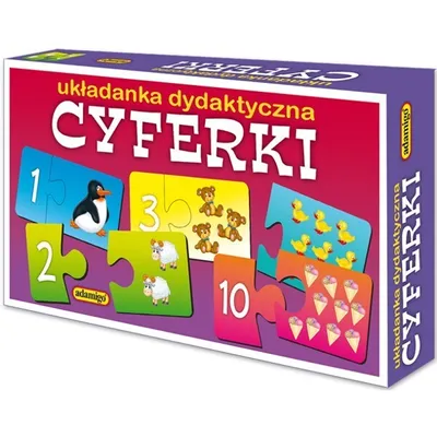 Obrázok produktu pre Gra Cyferki Adamigo Układanka Dydaktyczna