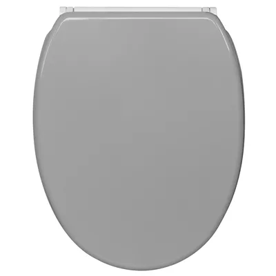 Produktbild von SANILO® WC-Sitz mit Absenkautomatik und Schnellverschluss Manhattan Grau, Toilettendeckel direkt vom Hersteller, Klodeckel, Klobrille, WC Deckel