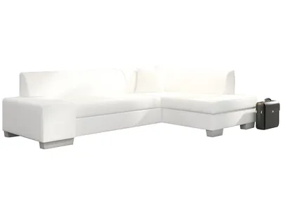 Produktbild von NABBI Ecksofa mit Zersetzung u Lagerraum Ferol P - Weiß