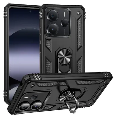 Produktbild von Armor Shield Handyhülle für Xiaomi Redmi Note 14 5G Hülle Ultra Hybrid Case Handy Schutzhülle, Schwarz