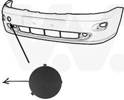 Image de VAN WEZEL Cache pare-chocs avant (1858587) pour Ford Focus