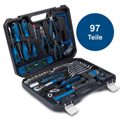 Produktbild von Scheppach Werkzeugkoffer WZK120 - 96-tlg. CV Werkzeugset | gefüllt