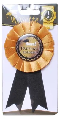 Produktbild von Rosette Anstecker Prüfung bestanden Abitur Abschluss