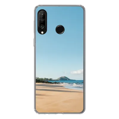 Produktbild von MuchoWow® Handyhülle Schutzhülle Hülle für Huawei P30 Lite Strand - Sommer - Palmen Silikon Softcase Handy Hülle - Handyhülle