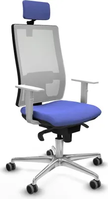 Image de Chaise de bureau Piqueras y Crespo, modèle 4B086G2, couleur bleu clair
