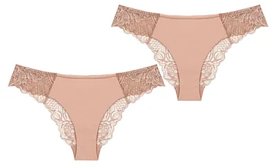 Produktbild von Triumph Damen Brasilslip 2-Pack Wild Peony Florale Brazilian - PINK PEARL - Größe 36