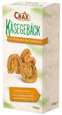 Produktbild von Cräx Käsegebäck mit Honig und Senf 100g
