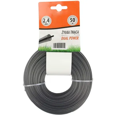 Obrázok produktu pre Vystužený strunový vlasec krovinorezu 50 m okrúhly 2,4 mm náhradný vlasec M103