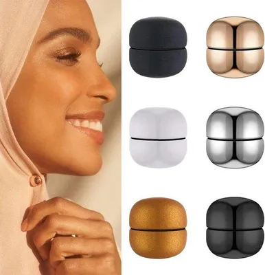 Image de 6 paires d'épingles à hijab - Épingles à hijab pour femmes, pour de multiples utilisations