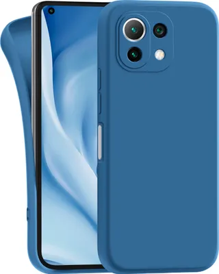 Produktbild von Hülle für Xiaomi Mi 11 Lite 5G - Handyhülle mit Kameraschutz Cover aus Silikon in Dunkelblau
