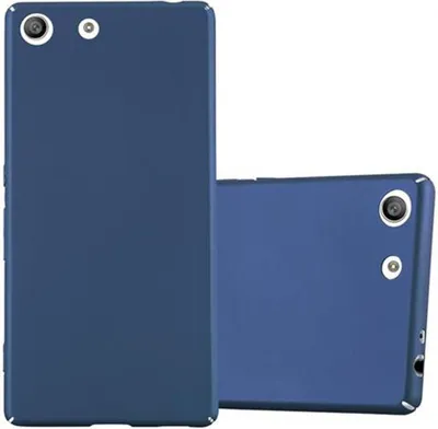 Produktbild von Cadorabo Hülle für Sony Xperia M5 Schutzhülle in Blau Hard Case Handy Hülle Etui