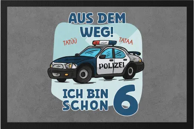 Produktbild von Aus Dem Weg Ich Bin Schon 6 Fußmatte Happy Birthday Geburtstagsparty 6. Geburtstag Alles Gute Geburtstagsfeier