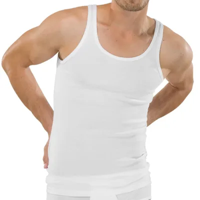 Produktbild von Schiesser Herren Unterhemd ohne Arm - Original Feinripp