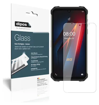 Produktbild von 1x Schutzfolie für Ulefone Armor 8 Pro - Anti-Shock 9H Folie dipos Glass Kunststoffglas