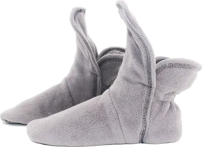 Produktbild von RAIKOU Hausschuhe Damen, Herren aus Micro Fleece 43/46 Charcoal Grau mit ABS und Rutschfester Sohle