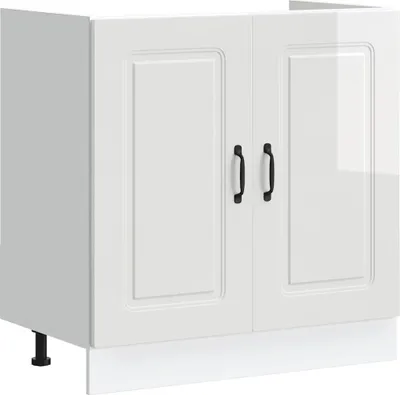 Immagine prodotto di Mobile base lavello Kalmar Bianco Lucido 80x46x81,5 cm