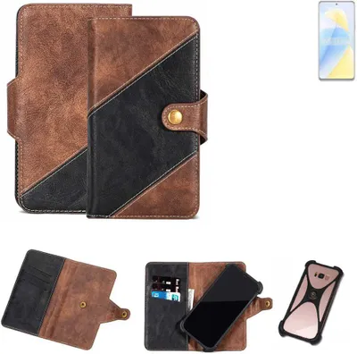 Produktbild von K-S-Trade Handyhülle Schutzhülle Bookstyle Case kompatibel mit Wiko 5G Klapphülle Cover Hülle Schutztasche 1x