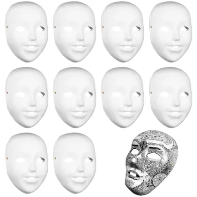 Zdjęcie produktu dla Maski papierowe do malowania, 10 sztuk, idealne do kreatywnych projektów