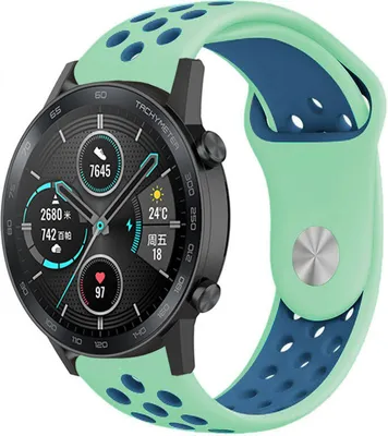 Produktbild von Strap-it Honor Magic Watch 2 Sportarmband (Aqua/Blau)