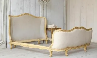 Produktbild von Casa Padrino Luxus Barock Doppelbett Creme / Gold - Massivholz Bett - Schlafzimmer Möbel im Barockstil - Edel & Prunkvoll