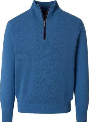Produktbild von REDMOND Casual Herren Strick-Troyer Comfort Baumwolle Dunkellblau 4XL