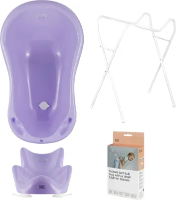 Produktbild von Babywanne, Sitz, Gestell, Abfluss – Lila