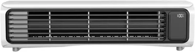 Produktbild von Turmventilator für den Schreibtisch – Rotorloser Ventilator mit Air-Multiplier-Technologie, leiser Oszillationsventilator mit einstellbarer Geschwindigkeit, wiederaufladbares Gerät