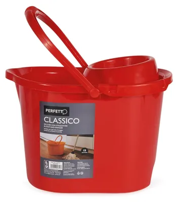 Immagine prodotto di Secchio classico Ideal con strizzatore, colore viola, dimensioni 39 x 28 x 30,5 cm
