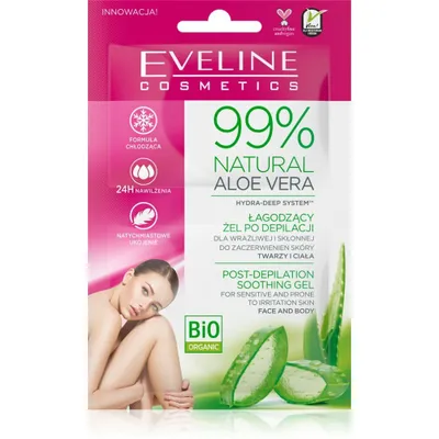 Produktbild von EVELINE 99% Natural Aloe Vera After-Depilation Gel empfindliche Haut 2x5ml