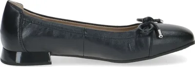 Produktbild von Caprice Damen Ballerina Leder Schleife Karreé 9-22104-41, Größe:38 EU, Farbe:Blau