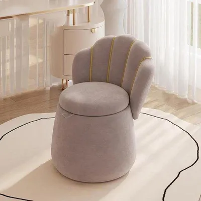 Produktbild von Luxus-Fußhocker - Sitzsack Hocker - Lagerung und Sitzplatz - Versteckter Stauraum - 60 cm hoch - Samt