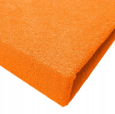 Obrázek produktu pro Bavlněné prostěradlo bez gumy, 120x200 cm, oranžová barva