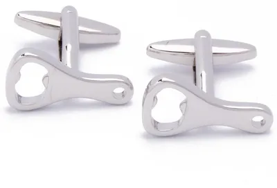 Productafbeelding van Manchetknopen met Flesopener - Zilver