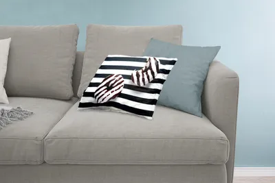 Produktbild von MuchoWow® Zierkissen Sofakissen Wohnzimmer Dekokissen 60x40 cm Gestreifte Donuts - Kopfkissen - Polster mit Foto