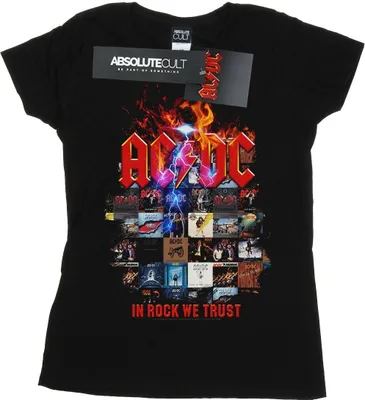 Produktbild von AC/DC - "In Rock We Trust" T-Shirt für Damen BI51240 (XXL) (Schwarz)