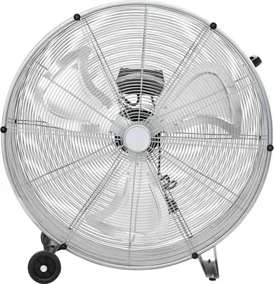 Produktbild von vidaXL Trommelventilator Mit Rad Silber 79 x 37 x 82 cm Aluminium