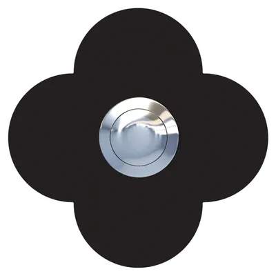 Produktbild von Türklingel Blume in Schwarz
