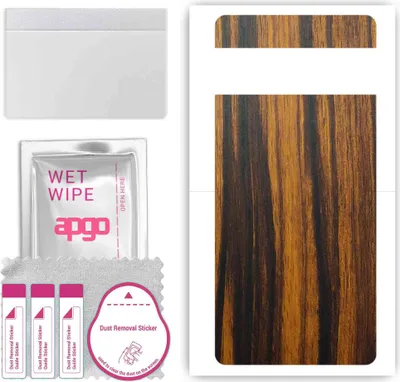 Produktbild von apgo Rückseite Schutzfolie, Skin, kompatibel mit Google Pixel 7 Pro, Hinten Displayschutzfolie aus Vinylfolie, kratzfest, einfache Montage - Tigerwood