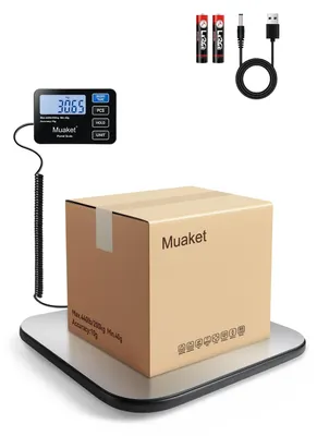 Digitale Plattformwaage 200 kg/10 g, LCD, Halte- und Tarafunktion