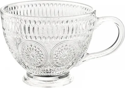 Produktbild von Vintage Kaffeebecher Glas Geprägte Kaffeetassen Glastassen Teetassen