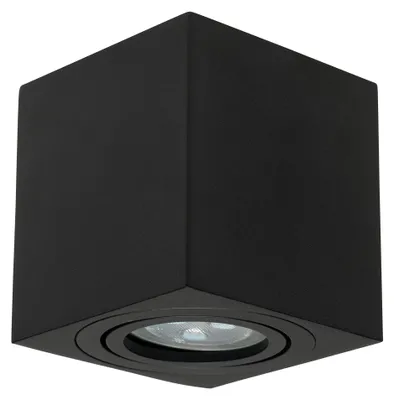 Image de Forlight - Plafonnier LED Era Surface, 8W, angle de diffusion 25°, noir, économe en énergie, montage facile, design moderne
