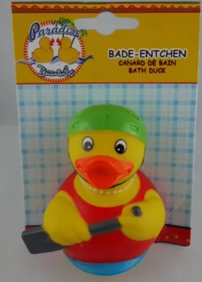 Produktbild von Postler - 586922 - Badeente, Quietscheente, Ruderer, PVC, 10cm