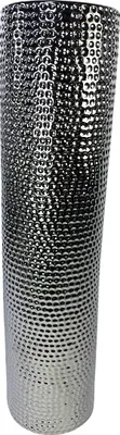 Produktbild von Dekovase Schöne Deko-Vase Keramik Silber Blumenvase edel 50x12cm Wohnzimmer