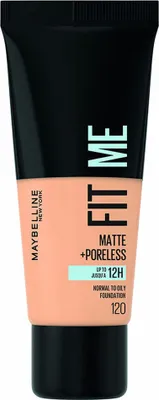 Image de Maybelline Fit Me  Foundation Matte + Poreless 120 Classic Ivory Fond de teint liquide matifiant 30 ml
